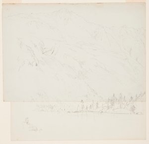 绘画，缅因州卡塔丁山，1870-1878 年 作者 弗雷德里克·埃德温·丘奇