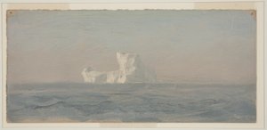 绘画，纽芬兰冰山外海，1859 年 6 月 作者 弗雷德里克·埃德温·丘奇
