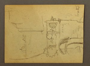 素描，水上皮拉索，可能创作于 1868-69 年 作者 弗雷德里克·埃德温·丘奇