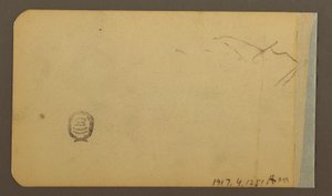 素描，平原，山丘，城镇；背面：山脉，1889 年 作者 弗雷德里克·埃德温·丘奇