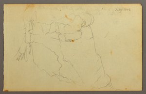 绘画，岩石，1844 年 作者 弗雷德里克·埃德温·丘奇