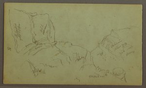 绘画，落基山顶，可能创作于 1868 年 作者 弗雷德里克·埃德温·丘奇