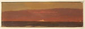 素描，《有冰山的海景》，1859 年 作者 弗雷德里克·埃德温·丘奇