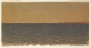 素描，《有冰山的海景》，1859 年 作者 弗雷德里克·埃德温·丘奇