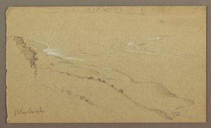素描，海岸与海洋，"布卢克斯堡"，1865 年 8 月 作者 弗雷德里克·埃德温·丘奇