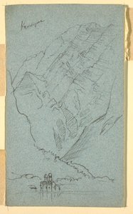 绘图，科尼斯湖畔，B，1868 年 7 月 作者 弗雷德里克·埃德温·丘奇