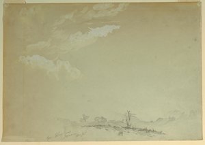 素描，速写，牙买加布卢克斯堡，1865 年 作者 弗雷德里克·埃德温·丘奇