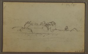 素描，厄瓜多尔或哥伦比亚；背面：素描，厄瓜多尔或哥伦比亚，1857 年 作者 弗雷德里克·埃德温·丘奇