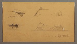 素描，拉布拉多素描，1859 年 7 月 12 日 作者 弗雷德里克·埃德温·丘奇