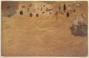 素描，阿拉伯人、动物和风景速写，1868 年 作者 弗雷德里克·埃德温·丘奇
