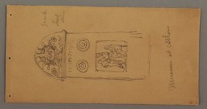 素描，雅典博物馆藏品研究，可能创作于 1869 年 作者 弗雷德里克·埃德温·丘奇