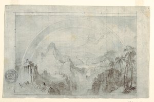素描，《热带雨季》研究，1865-66 年 作者 弗雷德里克·埃德温·丘奇