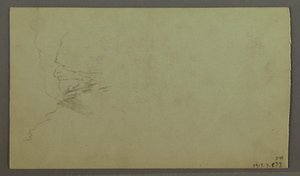 素描，云上高峰，狭窄山谷，可能创作于 1868 年 作者 弗雷德里克·埃德温·丘奇