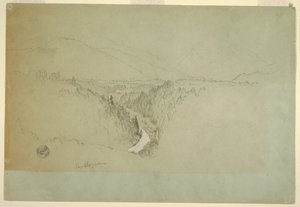 绘画，瓦茨曼山顶，巴伐利亚贝希特斯加登，1868 年 作者 弗雷德里克·埃德温·丘奇