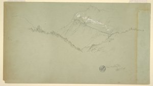 绘图，瓦茨曼山顶，贝希特斯加登附近，1868 年 7 月 9 日 作者 弗雷德里克·埃德温·丘奇