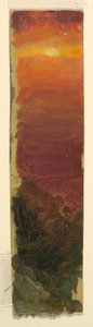 素描，日落，1868 年 作者 弗雷德里克·埃德温·丘奇