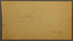 绘画，山后日落，1867 年 2 月 作者 弗雷德里克·埃德温·丘奇