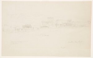 绘画，寺庙，巴勒贝克，1868 年 5 月 6 日 作者 弗雷德里克·埃德温·丘奇