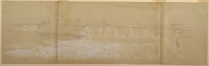 绘画，尼亚加拉大瀑布，1856 年 9 月或 10 月 作者 弗雷德里克·埃德温·丘奇