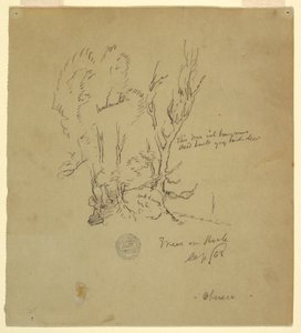 绘画，巴伐利亚或阿尔卑斯山南部的上湖树，1868 年 9 月 作者 弗雷德里克·埃德温·丘奇