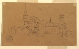 绘画，瑞士瓦莱州，1868 年 8 月 作者 弗雷德里克·埃德温·丘奇