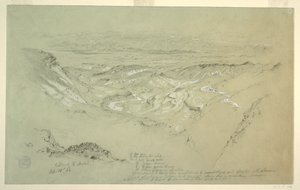绘图，阿拉巴山谷，1868 年 2 月 21 日 作者 弗雷德里克·埃德温·丘奇