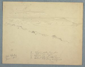 绘画，1865 年 6 月，牙买加萨卢斯山风景图 作者 弗雷德里克·埃德温·丘奇