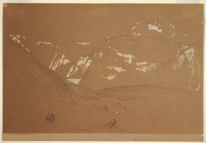 绘图，瓦特克斯曼，柯尼斯湖和舍恩费尔德海湾......，1868 年 6-7 月 作者 弗雷德里克·埃德温·丘奇