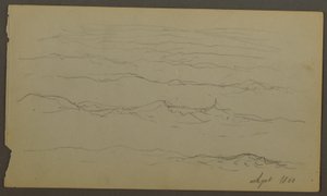 绘画，波浪，1860 年 作者 弗雷德里克·埃德温·丘奇