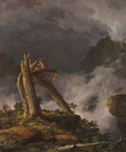 弗雷德里克-埃德温-丘奇/《山中风暴》，1847 年。 作者 弗雷德里克·埃德温·丘奇