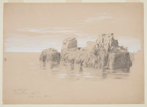 海岸岩石，加拿大大马南岛 作者 弗雷德里克·埃德温·丘奇