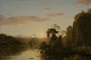 马格达莱纳的场景，1854年 作者 弗雷德里克·埃德温·丘奇
