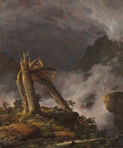 山上的风暴，1847年。 作者 弗雷德里克·埃德温·丘奇