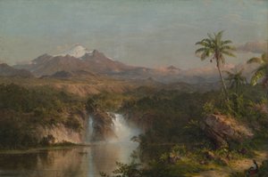 科托帕希的景色，1857年。 作者 弗雷德里克·埃德温·丘奇