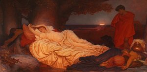 Cymon和Iphigenia，1884年 作者 弗雷德里克·莱顿