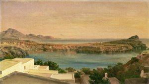 Lindos，Rhodes，c.1867（布面油画） 作者 弗雷德里克·莱顿