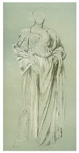 瑞香的研究，c1880-1882 作者 弗雷德里克·莱顿