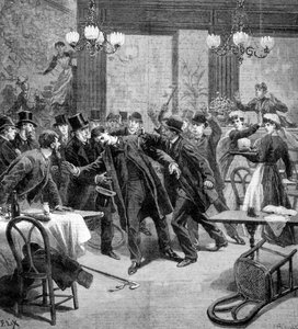 1893年在巴黎袭击塞尔维亚部长M·乔治维奇