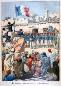 1894年在廷巴克图升起法国国旗
