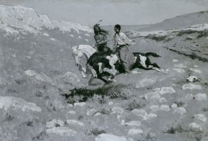 最快的马的仪式，约1900年 作者 弗雷德里克·雷明顿