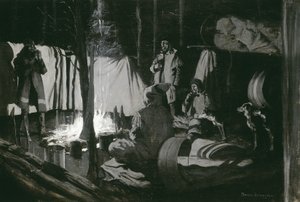 1895年第一和最佳旅行营 作者 弗雷德里克·雷明顿