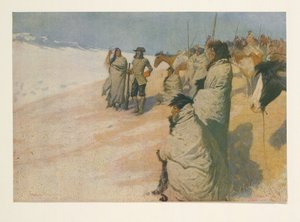来自Colliers Weekly，酒吧的LaVérendrye。 1906年 作者 弗雷德里克·雷明顿