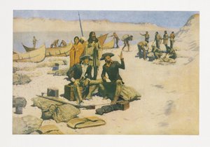 来自Colliers Magazine，酒吧的刘易斯和克拉克。 1906年 作者 弗雷德里克·雷明顿