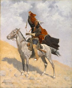 毯子信号，c.1896 作者 弗雷德里克·雷明顿