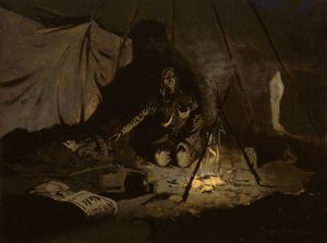 干枯的树叶比她更持久 作者 弗雷德里克·雷明顿