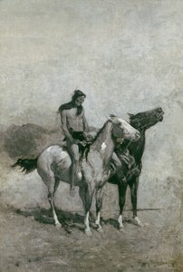 食火者在公元1900年左右将受害者杀死 作者 弗雷德里克·雷明顿