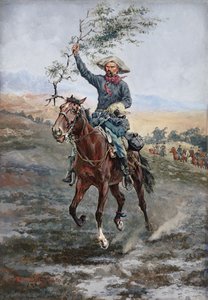 1886年印度战争休战标志 作者 弗雷德里克·雷明顿