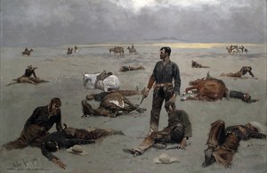 什么是无品牌的牛有成本，1895年 作者 弗雷德里克·雷明顿