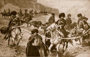 1914-19高加索山脉的哥萨克救护车护卫队 作者 弗雷德里克·德·哈嫩