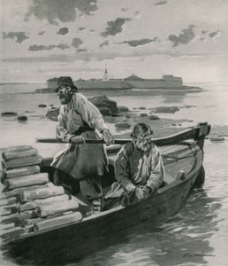 Schlusselburg堡垒，在拉多加湖 作者 弗雷德里克·德·哈嫩